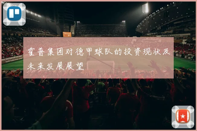 霍普集团对德甲球队的投资现状及未来发展展望